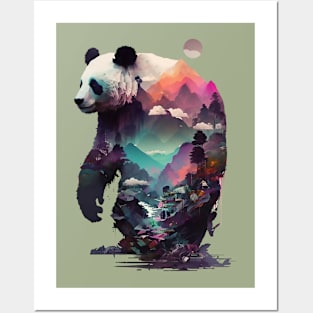 Standing Giant Panda Posters and Art